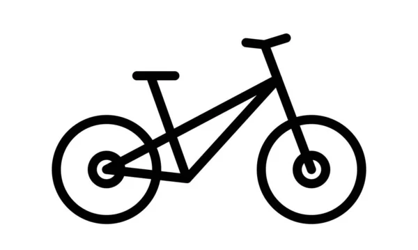 Bicicleta Icono Plano Vectorial Clipart Aislado Sobre Fondo Blanco — Archivo Imágenes Vectoriales