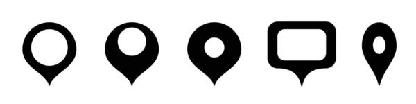 Map Pin Icons Map Location Pin Navigation Marker Map Vector —  Vetores de Stock