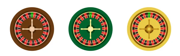 Roulette Wheel Casino Roulette Wheel European Roulette Wheel Vector Clipart —  Vetores de Stock