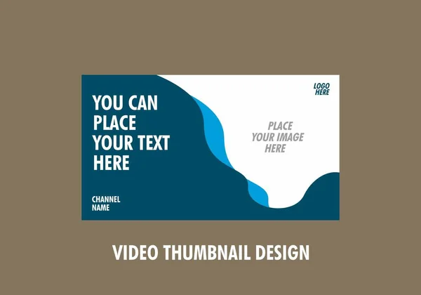 Kleurrijke Grafische Van Video Thumbnail Design — Stockvector