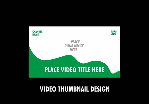 Colorful Graphic Video Thumbnail Design — Stock Vector