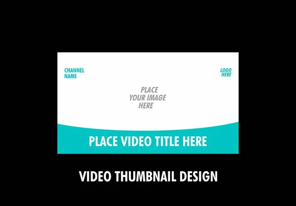 Colorful Graphic Video Thumbnail Design — Stock Vector