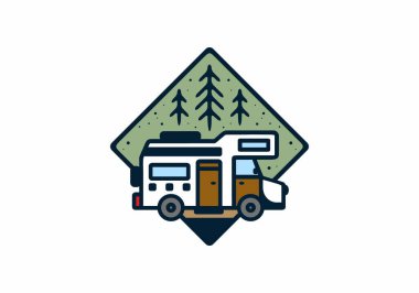 Kamp tasarımının çizgi çizimi