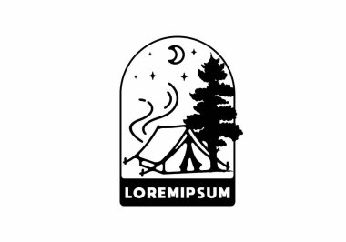 Kamp tasarımının çizgi çizimi