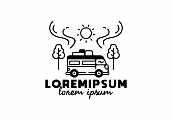 Kamp tasarımının çizgi çizimi