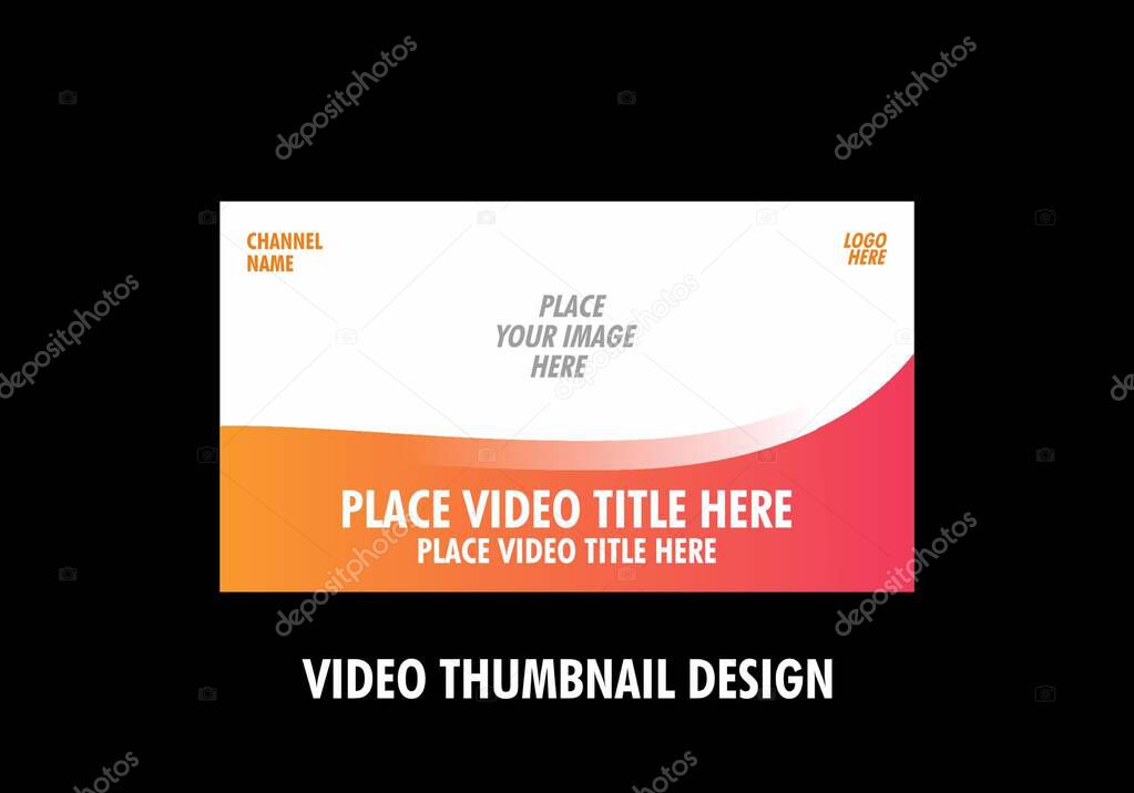 Colorful and unique video thumbnail design