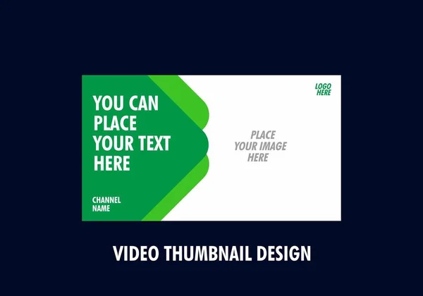 Kleurrijke Grafische Van Video Thumbnail Design — Stockvector