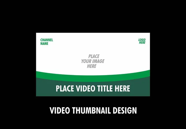 Kleurrijke Grafische Van Video Thumbnail Design — Stockvector