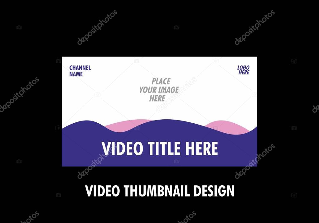 Colorful graphic of video thumbnail design