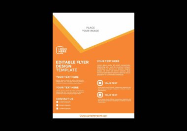 Renkli ve eşsiz el ilanı tasarımı grafiği