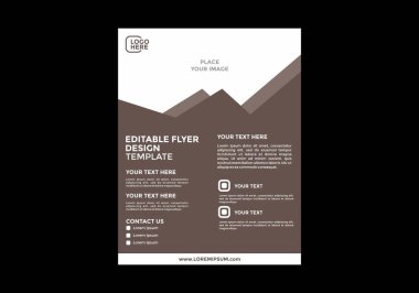 Renkli ve eşsiz el ilanı tasarımı grafiği