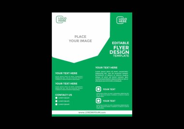 Renkli ve eşsiz el ilanı tasarımı grafiği