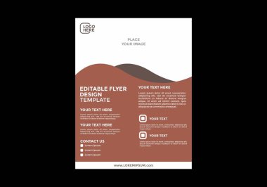 Renkli ve eşsiz el ilanı tasarımı grafiği