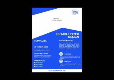 Renkli ve eşsiz el ilanı tasarımı grafiği