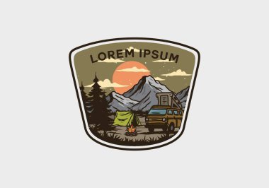 Gece karavanı çizimi çizimi