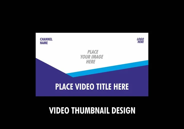 Colorful Graphic Design Video Thumbnail — Stock Vector