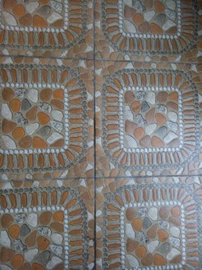 Eskimiş desen fotoğraflı fayans tabanı