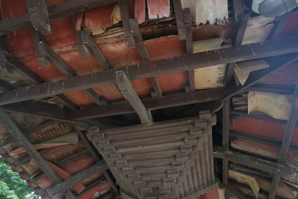 Stare Kruche Drewniane Zdjęcie Dachu — Zdjęcie stockowe