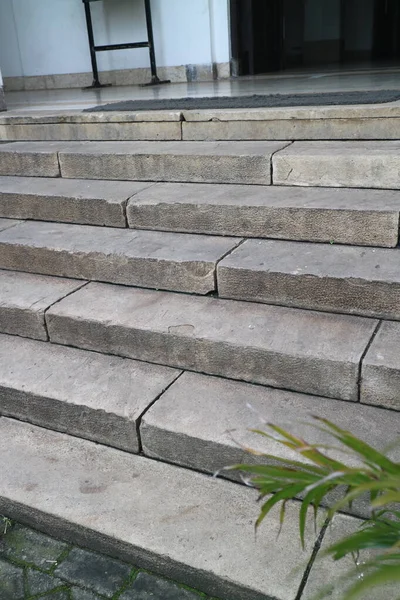 Old Concrete Stairs Front House Photo — Stock Photo, Image