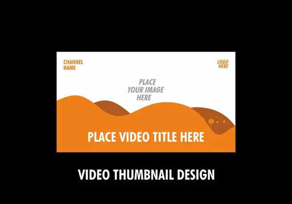 Modern Colorful Video Thumbnail Design — Stock Vector