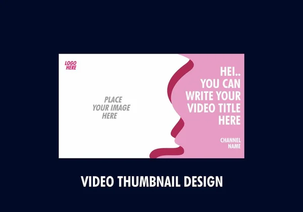 Design Miniatura Vídeo Moderno Colorido — Vetor de Stock