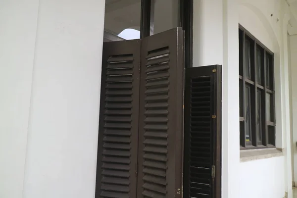 Semarang Indonesia December 2021 Editorial Image Aesthetic Wooden Door Historic — Stock Photo, Image