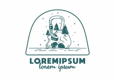 kafatası karabina dizaynında asılı