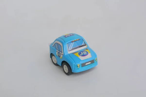 セマラン インドネシア 2021年12月3日 小さな青いおもちゃの車の編集画像 — ストック写真