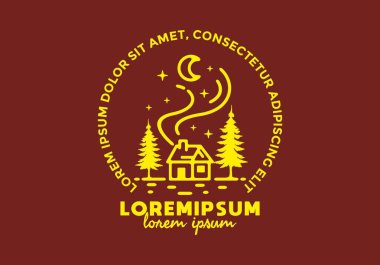 Ev çizgisi sanat çizimi grafik tasarımı