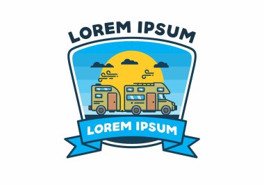 karavan tasarımının düz çizimi