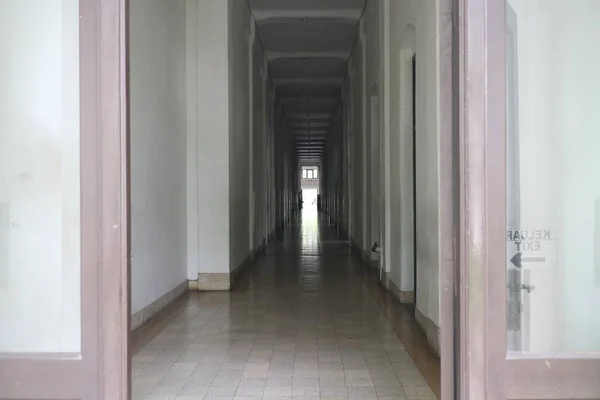 Semarang Indonesia December 2021 Editorial Image Long Hallway Historic Building — Stock Photo, Image