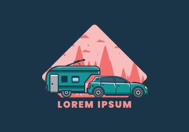 Ek çekiş kutusu çizimi olan araba