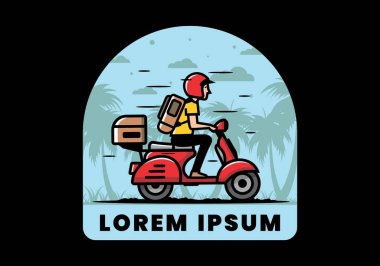 Tatile çıkan adam scooter tasarımı yapıyor.