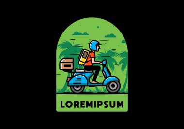 Tatile çıkan adam scooter tasarımı yapıyor.