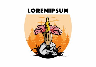 Kafatasında büyüyen cesedin tasarımı.