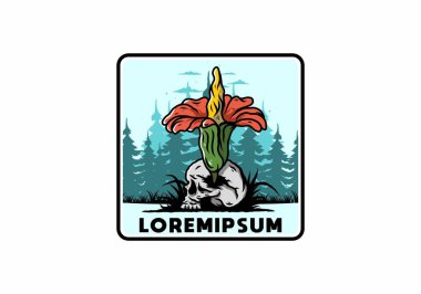 Kafatasında büyüyen cesedin tasarımı.