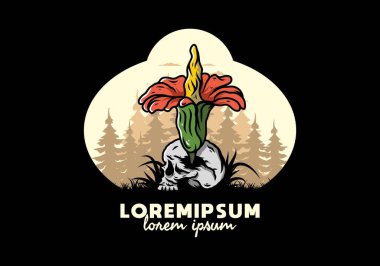 Kafatasında büyüyen cesedin tasarımı.