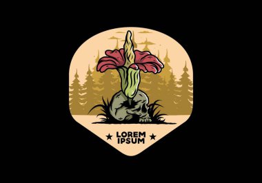 Kafatasında büyüyen cesedin tasarımı.