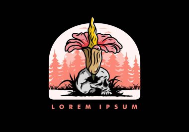 Kafatasında büyüyen cesedin tasarımı.