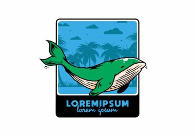 Okyanusun büyük balinasının tasarımı