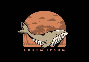 Okyanusun büyük balinasının tasarımı