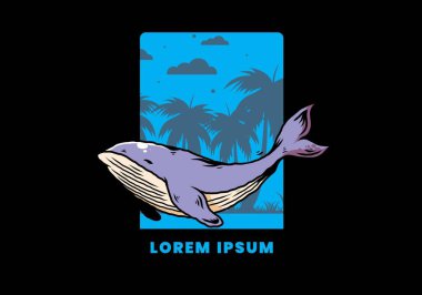 Okyanusun büyük balinasının tasarımı