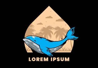 Okyanusun büyük balinasının tasarımı