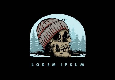 Kafatası 'nın bereli bir tasarımı.