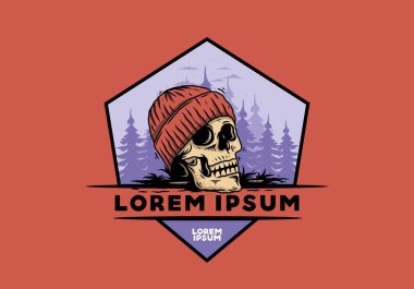 Kafatası 'nın bereli bir tasarımı.