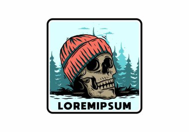 Kafatası 'nın bereli bir tasarımı.