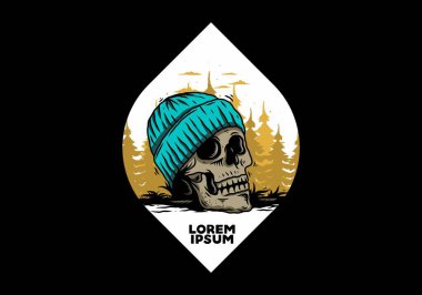 Kafatası 'nın bereli bir tasarımı.