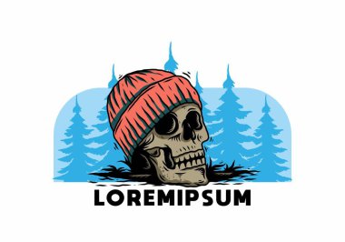 Kafatası 'nın bereli bir tasarımı.