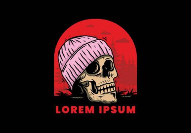 Kafatası 'nın bereli bir tasarımı.