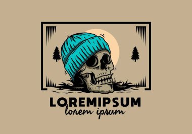 Kafatası 'nın bereli bir tasarımı.